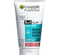 GARNIER PUREACTIVE NIACINAMIDE 3 IN 1 CLAY