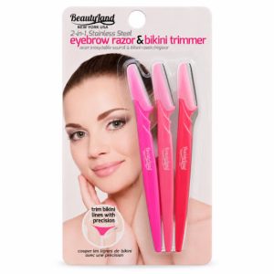 BEAUTYLAND 2 IN 1 EYEBROW RAZOR